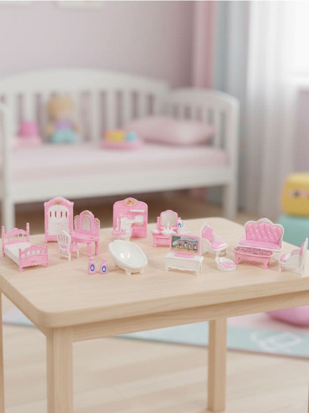 Sinsay - Hračka – Nábytkové doplnky na hru na dom - ružová