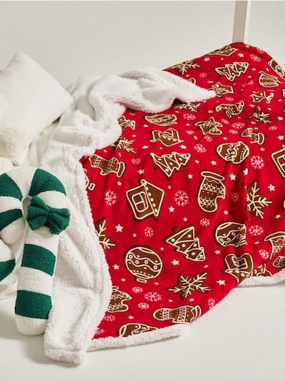 Dvoslojni ćebe sa božićnim motivom