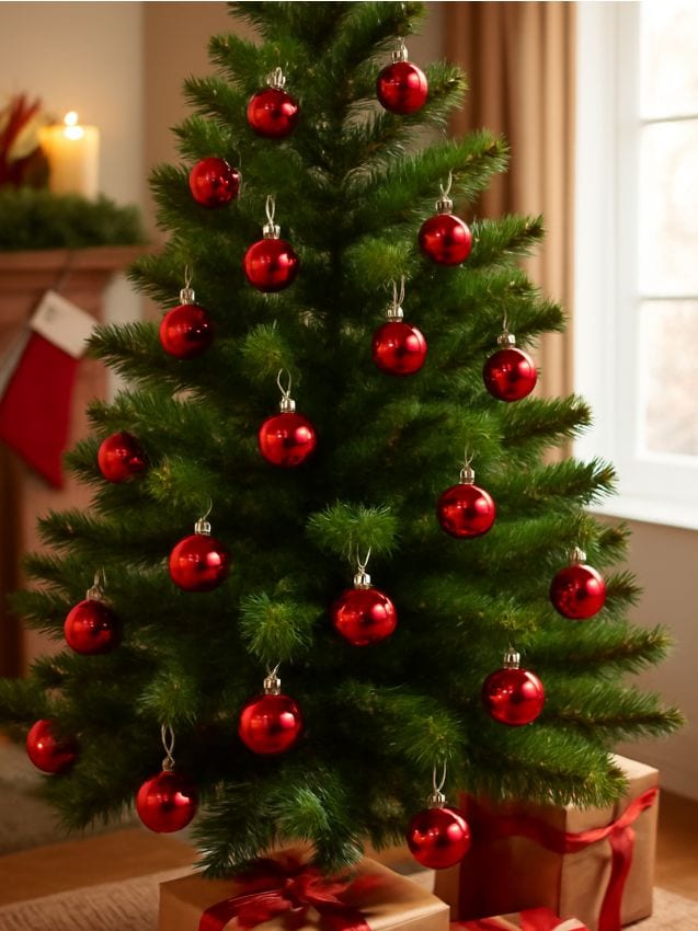 Sinsay - Balenie 20 vianočných ozdôb - červená