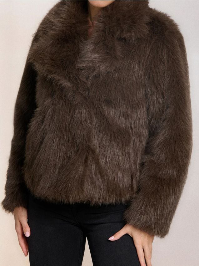Sinsay - Umelý kožuch - hnedá