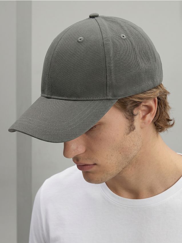 Cappellino da baseball in cotone - verde acciaio