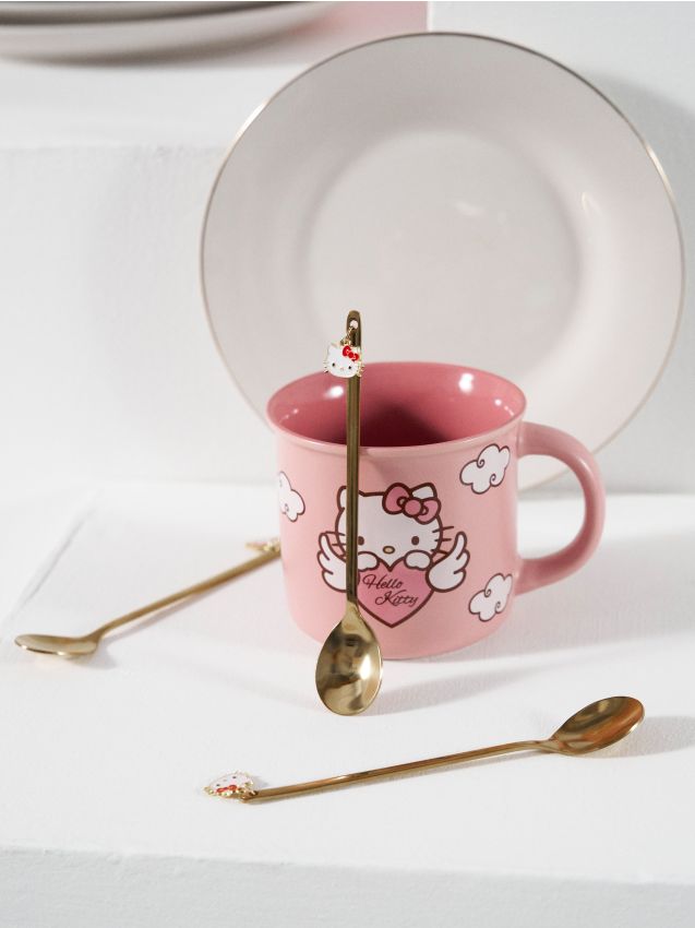 Sinsay - Set de lingurițe cu pandantive Hello Kitty - auriu