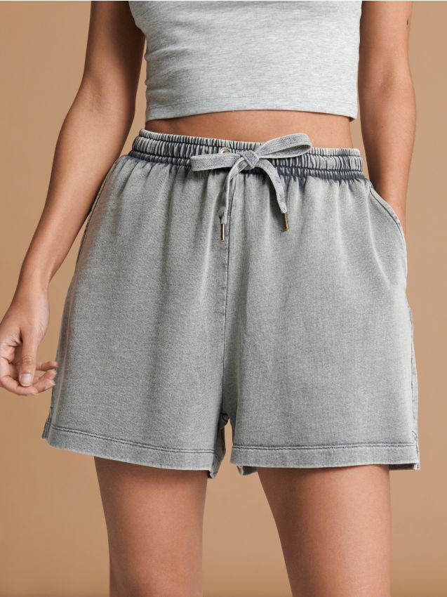 Sinsay - Pantaloni scurți - gri-închis