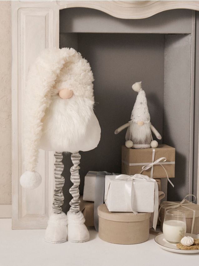 Sinsay - Vianočná dekorácia v tvare škriatka - biela