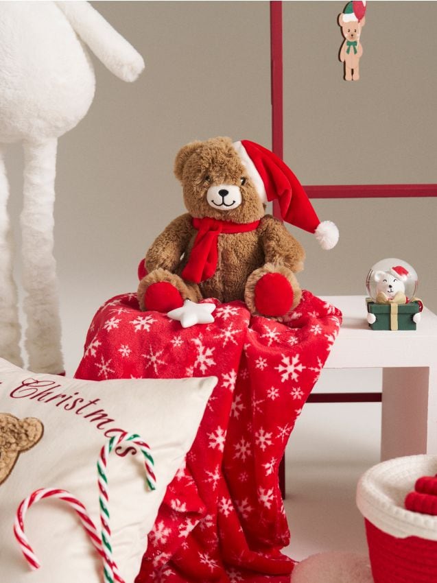 Sinsay - Súprava deky a mäkkej hračky - červená