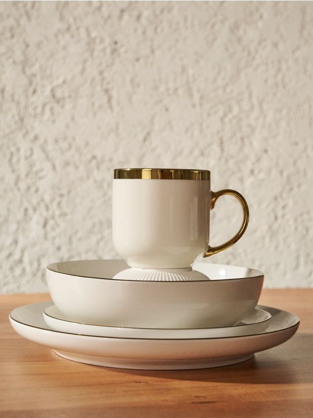 Sinsay - Hrnček so zlatým uškom - biela