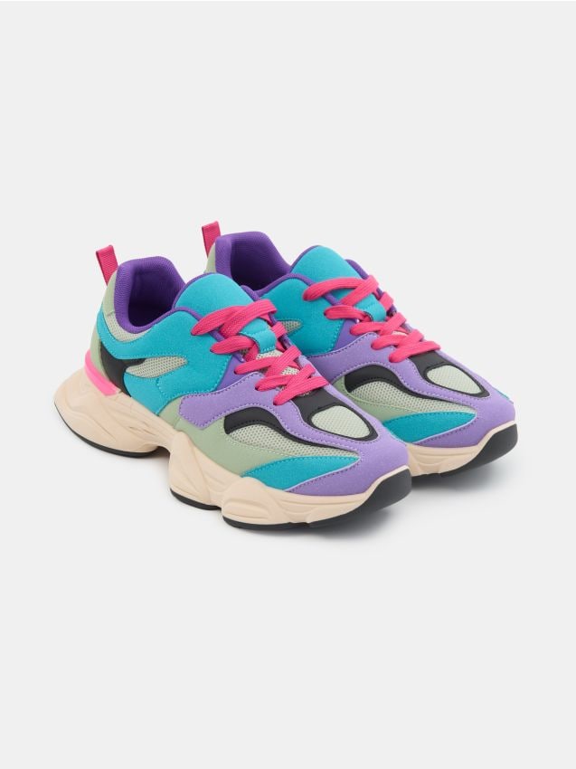 Sinsay - Sneakers cu model contrastant - multicolor