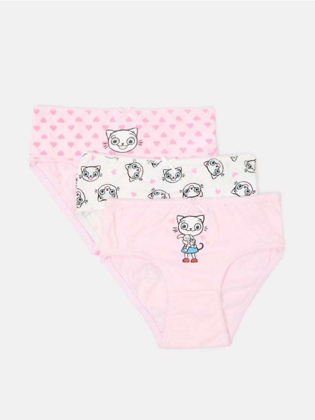 Sinsay - Chiloți din bumbac cu imprimeu Pisicuța Kicia - multicolor