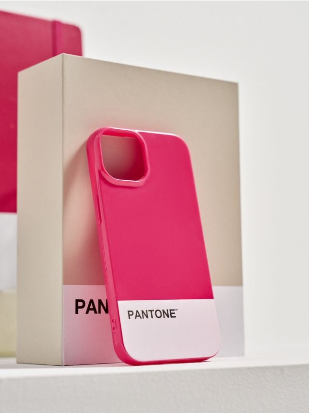 Sinsay - Husă de protecție pentru iPhone 13/14 Pantone - roz-aprins