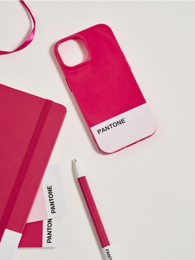 Custodia per iPhone 15 Pantone - rosa shocking