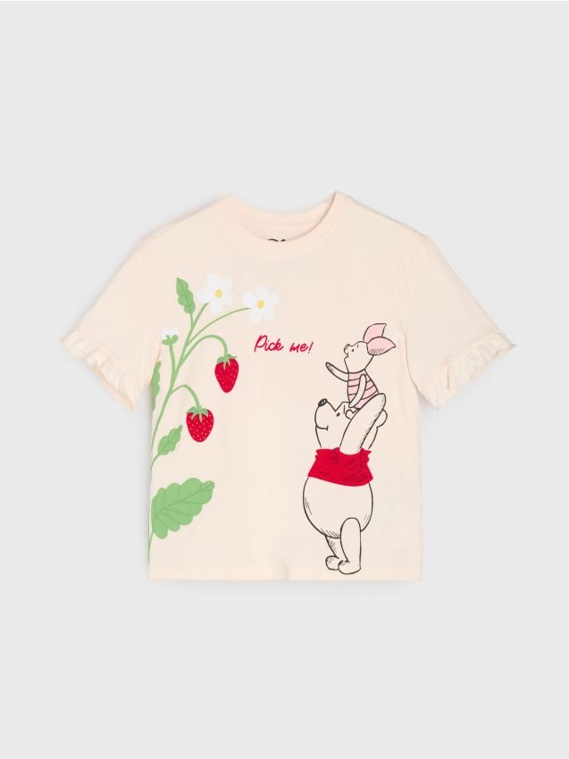 Sinsay - Tricou din bumbac cu imprimeu Winnie the Pooh - multicolor