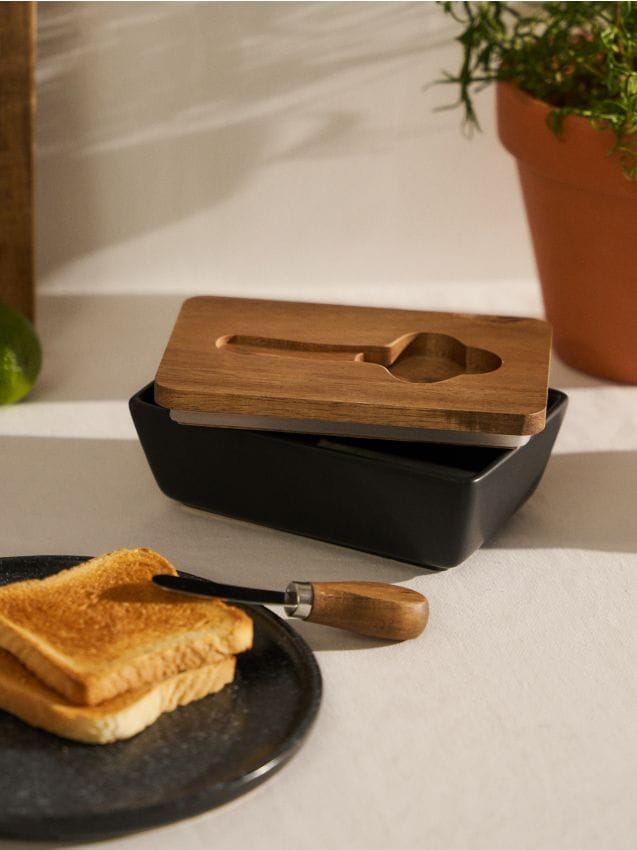 Sinsay - Untieră cu capac și cuțit - negru