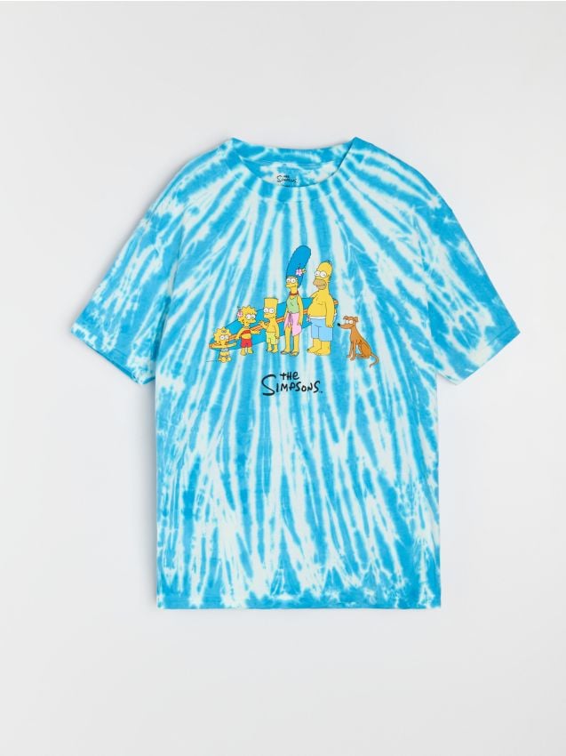 Sinsay - Tricou din bumbac comfort fit cu imprimeu The Simpsons - multicolor
