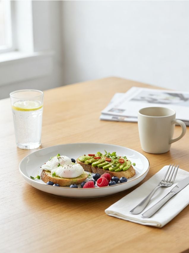 Sinsay - Farfurie ceramică cu margine decorativă - auriu