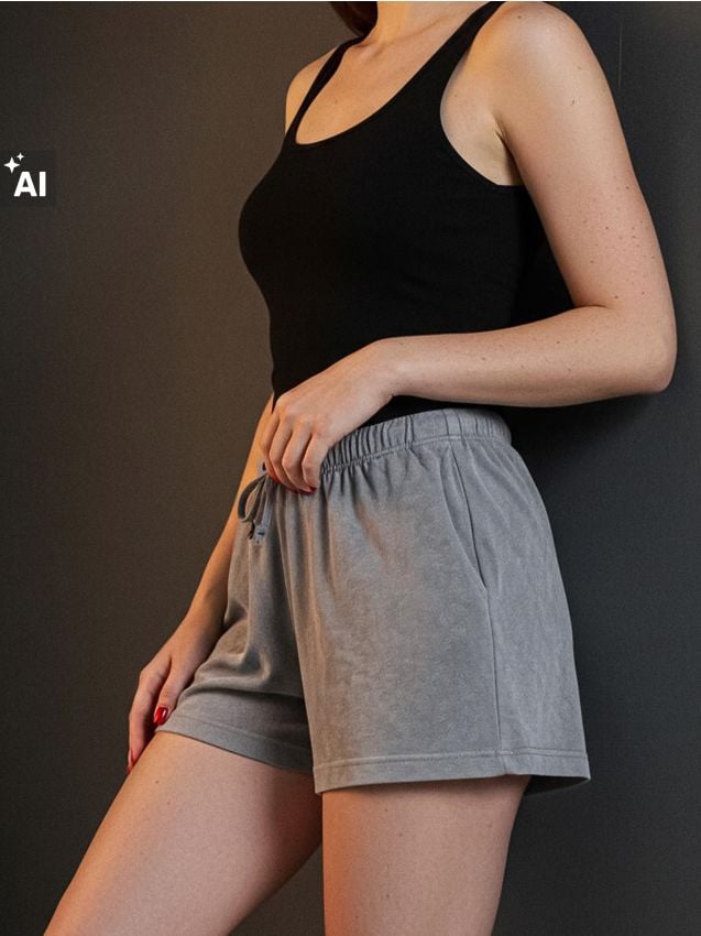 Sinsay - Pantaloni sport scurți - gri deschis