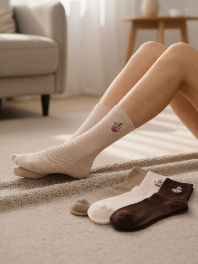 Sinsay - Súprava 4 párov ponožiek - viacfarebná