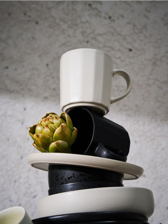 Sinsay - Keramický hrnček s uškom - krémová