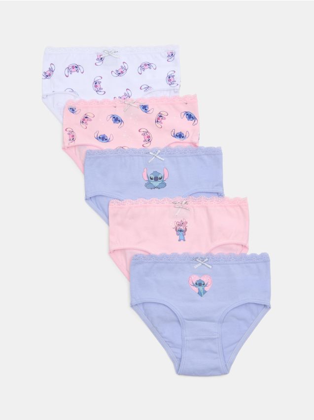 Sinsay - Chiloți din bumbac 5 pachete Stitch - multicolor