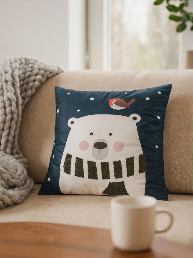 Sinsay - Pernă decorativă cu motiv de ursuleț - multicolor