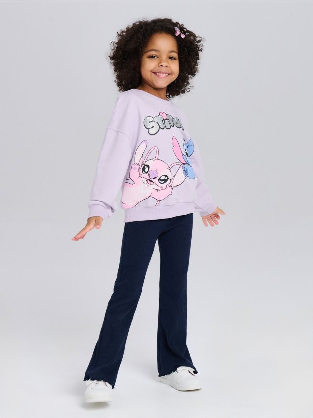 Sinsay - Set bluză și pantaloni sport Lilo & Stitch - lavand