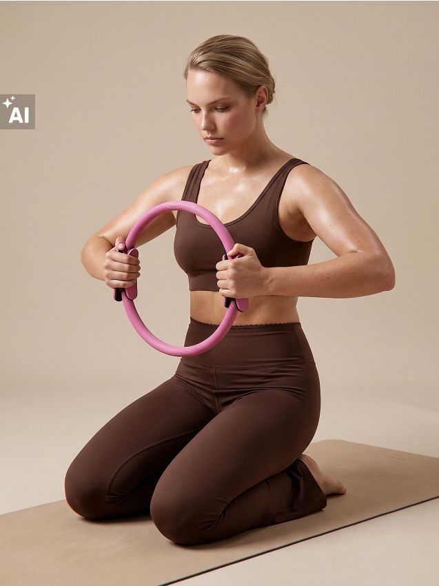 Sinsay - Roată pentru Pilates - roz-pastel