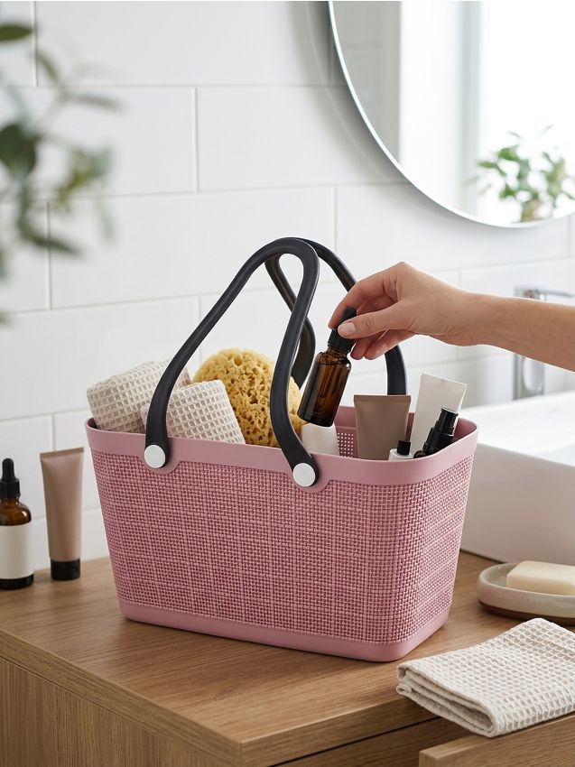 Sinsay - Coș cu mânere - roz