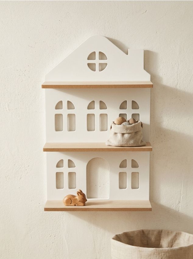 Sinsay - Raft de perete în formă de căsuță - alb