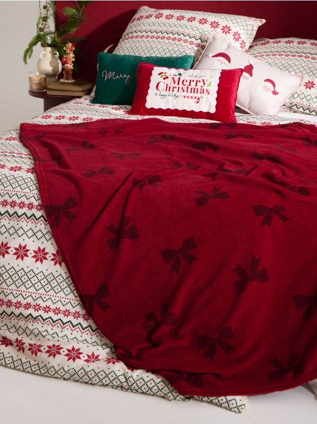 Sinsay - Deka s motívom mašličiek - červená