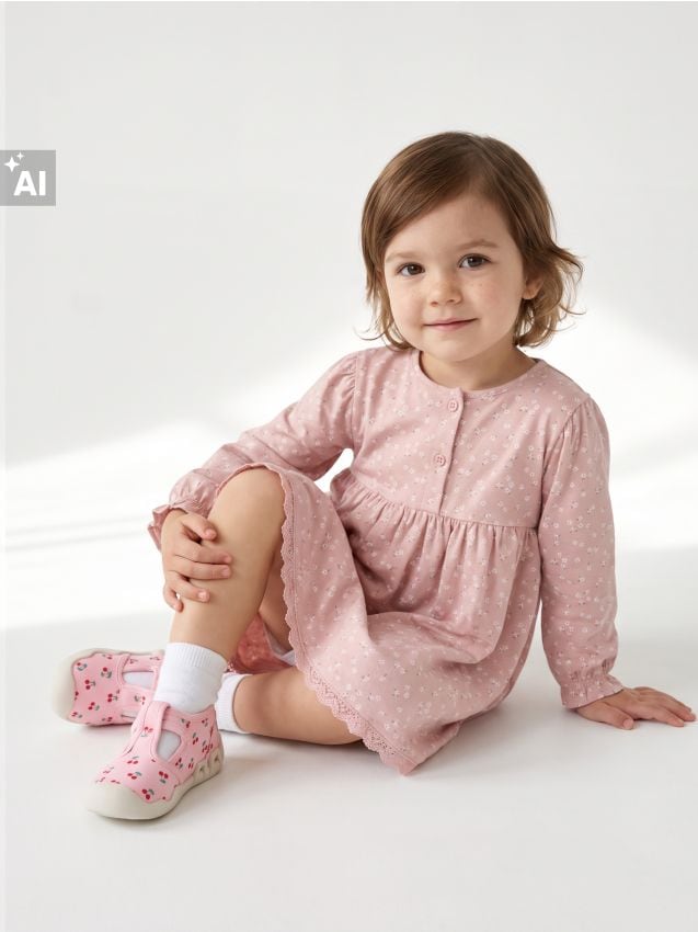 Sinsay - Pantofi Sport cu Talpă Din Piele, Extinsă la Degete și Talpă Barefoot - roz-pastel