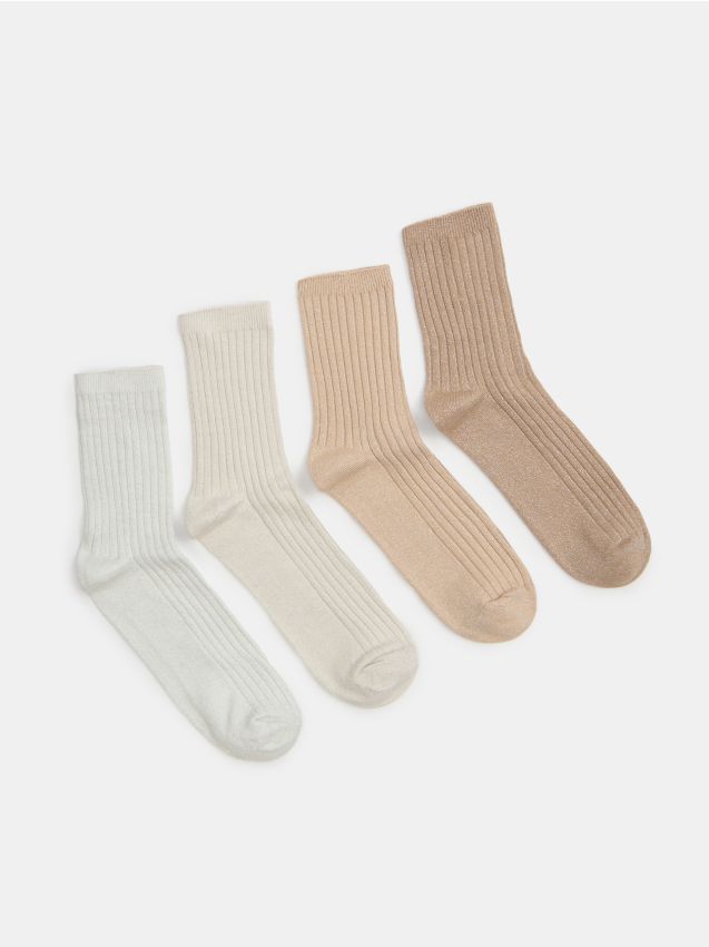 Sinsay - Súprava 4 párov ponožiek - viacfarebná