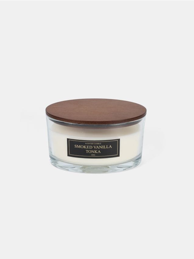 Sinsay - Voňavá sviečka Smoked Vanilla Tonka - čierna