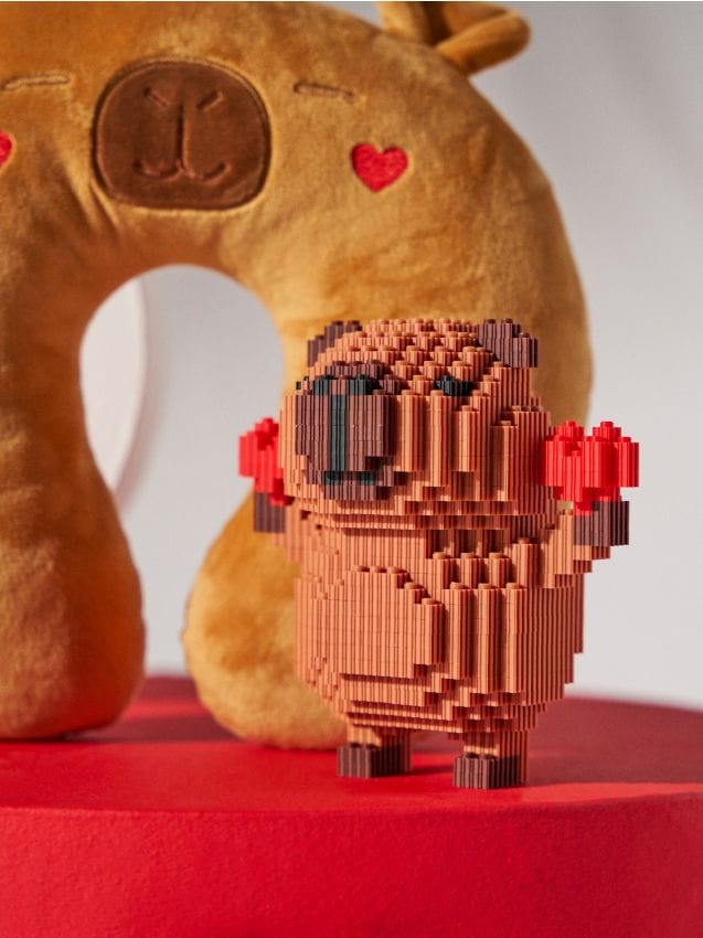 Sinsay - Set de cuburi în formă de capibară - maro