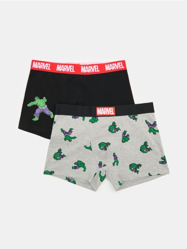 Sinsay - Boxeri clasici 2 pack Hulk - multicolor