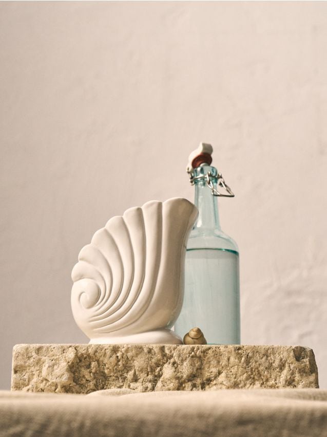 Sinsay - Vază în formă de cochilie - alb