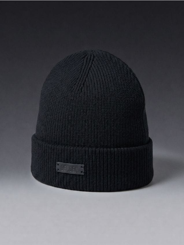 Sinsay - Căciulă beanie din bumbac - negru