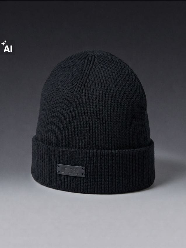 Sinsay - Căciulă beanie din bumbac - negru