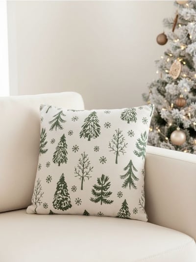 Dekoratív párna ünnepi mintával