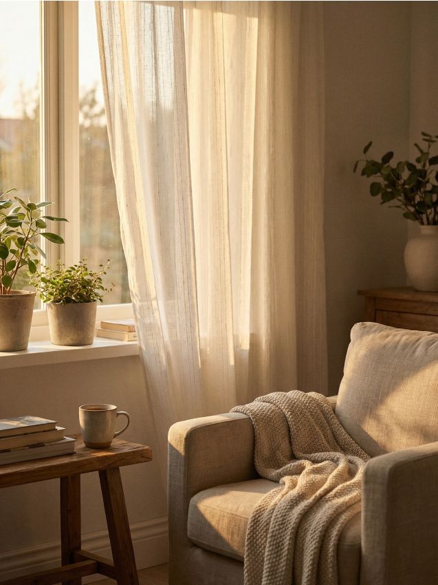 Sinsay - Draperie uni cu inele - nude