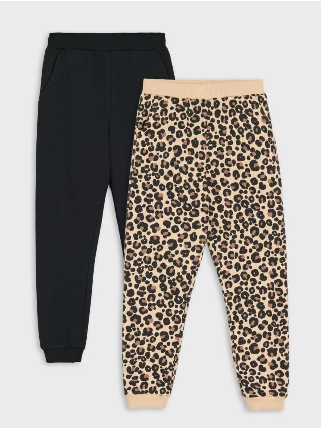 Sinsay - Pantaloni jogger cu bumbac 2 pack - multicolor