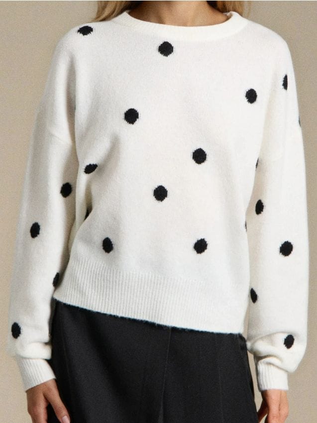 Sinsay - Chunky sveter s prímesou vlny - krémová