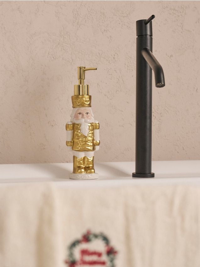 Sinsay - Vianočný dávkovač mydla v tvare vylupovača orechov - zlatá