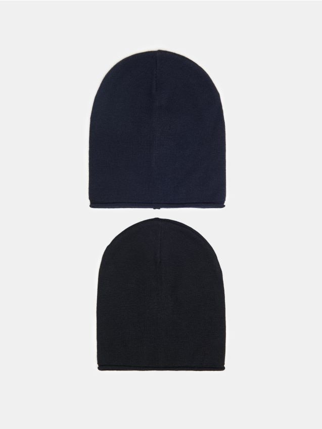 Sinsay - Beanie kape s viskozom 2 pack