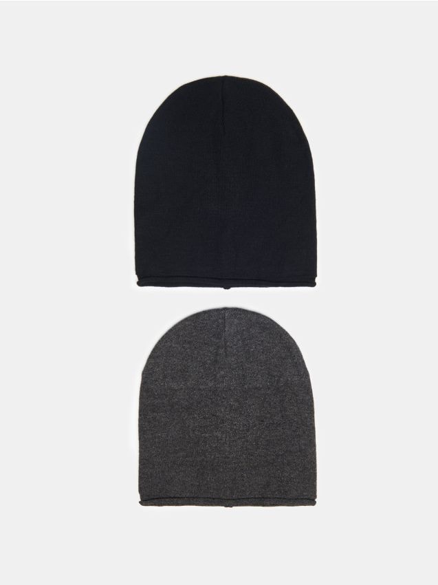 Sinsay - Beanie kape s viskozom 2 pack