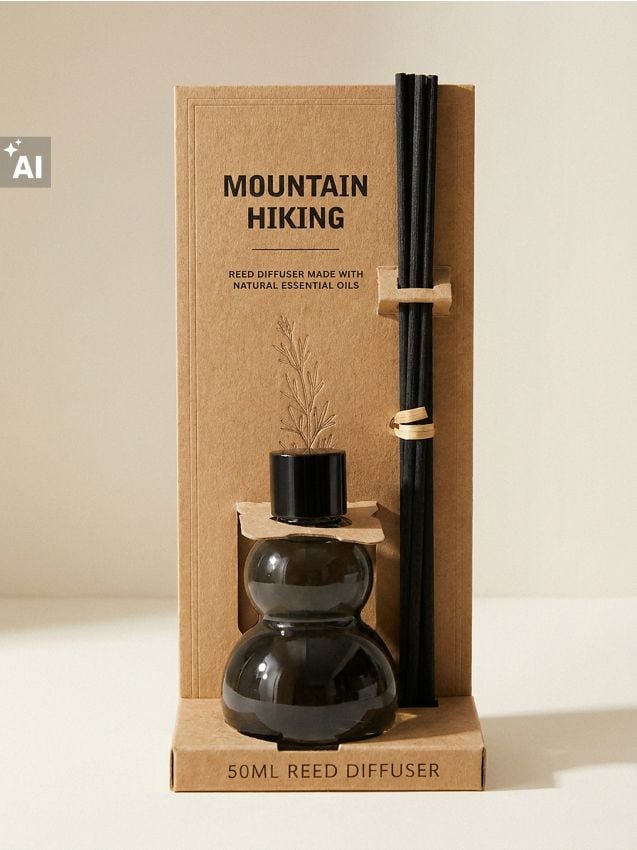 Sinsay - Difuzor de aromă cu bețișoare Mountain Hiking - negru