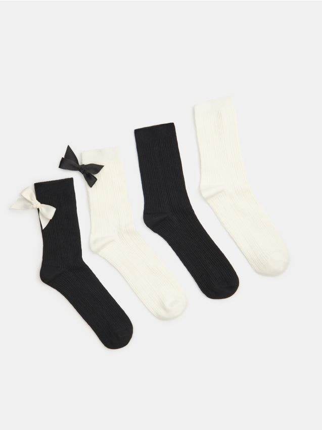 Sinsay - Súprava 4 párov ponožiek - viacfarebná