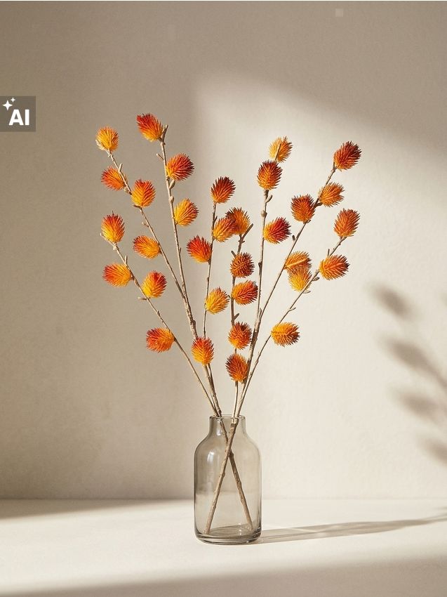 Sinsay - Buchet de crenguțe decorative cu motiv de toamnă 2 pack - maro