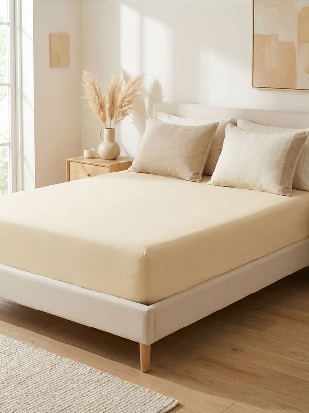 Sinsay - Pernă decorativă împletită cu modele - bej