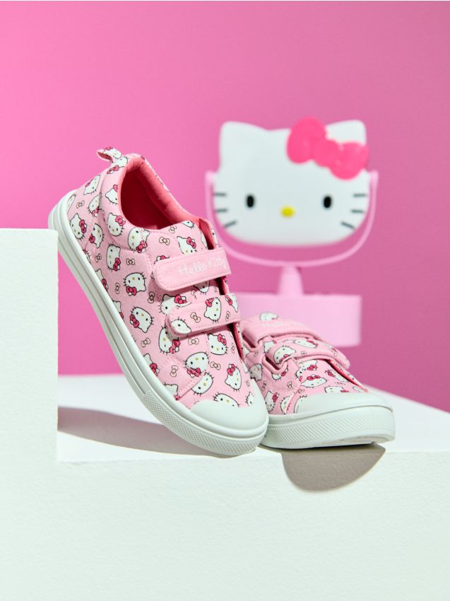 Sinsay - Sneakers din bumbac cu talpă interioară din piele PICIOR SĂNĂTOS Hello Kitty - roz-pastel