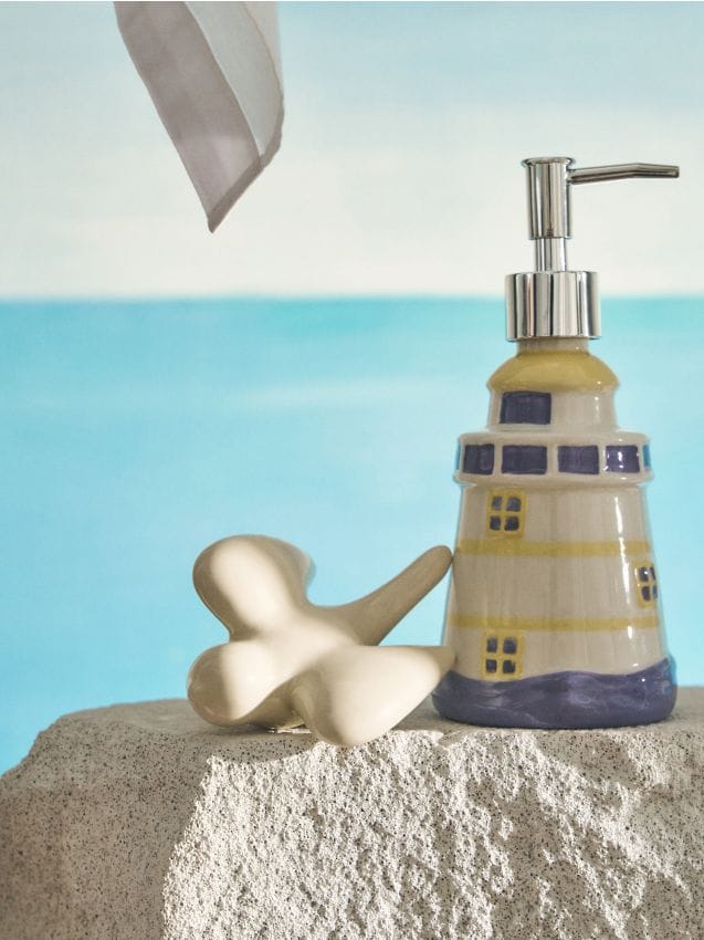 Sinsay - Keramická dekorace ve tvaru vlaštovky - crem