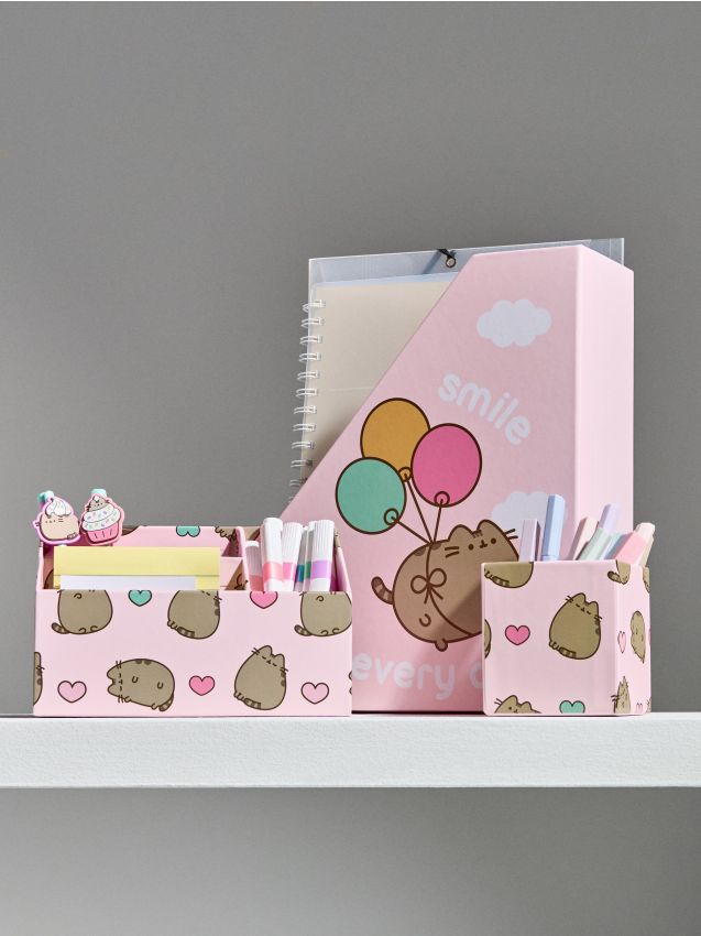 Sinsay - Set de organizatoare de birou Pusheen the Cat - roz